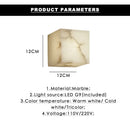 Ljojo Marble Square G9 LED Wall Sconce Light Fixture for Bedroom Aisle Staircase