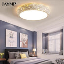 Ljojo LED Ceiling Light: Remote Dimmable Modern Chandelier for Bedroom, Living Room & Hallway