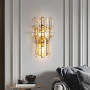 Ljojo Light Luxury Crystal Wall Lamp for Living Room, Bedroom, Study, and Hallway