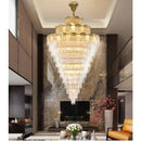 Large LED Crystal Chandelier for Modern Duplex Villa Living Room by Ljojo