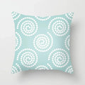 Ljojo Mint Green Geometric Print Lumbar Pillowcase