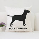 Bull Terrier Art Anime Pillow Cover 40x40 Ljojo Home Decor Throw Pillow