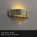 Blue Tiger Stripe LED Ring Ceiling Chandelier - Luxury Art Deco Brass Crystal Light by Ljojo