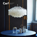 Modern Luxury Shell Chandelier Gold/Chrome Design for Dining & Living Room by Ljojo
