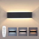 Ljojo 16W Remote Control Dimming LED Wall Light Modern Indoor Wall Lamp