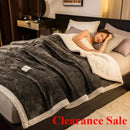 Ljojo 3-Layer Coral Fleece Winter Blanket - Warmth Quilt for Cozy Comfort