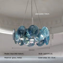Ljojo Luxury Colorful Glass LED Pendant Lights French Modern Living Room Hanging Lamp