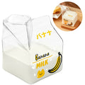 Ljojo 380ml Kawaii Milk Carton Glass Cup Strawberry Peach Theme