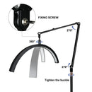 Ljojo 20 inch Half Moon LED Floor Light for Eyelash Extensions and Beauty Makeup