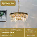 American Classic Crystal LED Pendant Chandelier for Living Room Bedroom by Ljojo
