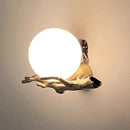 Ljojo Marble Wall Lamp: Medieval Luxury Lighting for Bedroom, Living Room & Corridor