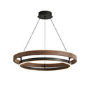 Italian Designer LED Ceiling Chandelier Lamp for Dinning Living Room - Walnut Metal Pendant Light