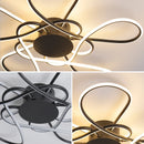 Nordic Luxury Art LED Pendant Light: Chrome/Gold Plated Flower Chandelier by Ljojo