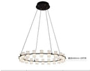 LED Pendant Light Luxe Glass Acrylic Chandelier | Ljojo
