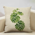 Exotic Green Leaf Pattern Pillow Covers - Ljojo Branded Pattern Cushion Cover
