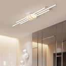Ljojo 110x22cm Modern LED Ceiling Lights for Bedroom Living Room in Black/White