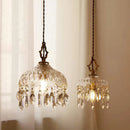 French Crystal Hanging Lamp Luxury Small Chandelier Light for Porch and Balcony by Ljojo