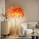 Ljojo Feather Floor Lamp: Luxury Standing Tree Light for Bedroom & Living Room Decoration