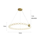 French Style Living Room Chandelier Light Luxury Creative Dining Table Bar Hanging Line Lamp Pearl String Pendant Lighting by Ljojo