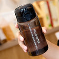 Ljojo 550ml Sports Water Bottle with Scale, Straight Drinking Lid, Outdoor Portable Kettle