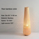 Japanese Handmade Bamboo Wabi Sabi Style Floor Lamp LED Decorative Light by Ljojo