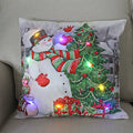 Ljojo LED Christmas Pillow Cover for Festive Holiday Decor