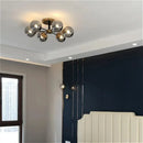 LED Ceiling Lamp Stylish Bubble Glass Flower Pendant Light by Ljojo for Home Decor