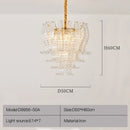 Ljojo Luxurious Pink Glass Chandelier for Living Room, Bedroom, and Dining Room