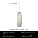 Italian Stainless Steel Pendant Lights Modern Hanging Chandeliers for Living Room Kitchen - Ljojo