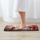 Bloody Footprints Decorative Floor Mat by Ljojo