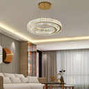 Ljojo Luxury Gold LED Crystal Chandeliers for Living & Dining Room