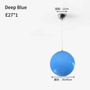 Nordic Colorful Bubble Glass Pendant Lights LED Chandelier Modern Simplicity Living Room art Ljojo