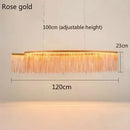 Ljojo LED Tassel Pendant Chandelier: Modern Luxury Chain Lamp for Hotel Lobby & Living Room