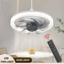 Ljojo LED Fan Light E27 Dimmable Silent 4-Speed Strong Winds Ceiling Fan Light