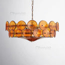 Ljojo Luxury French Designer Glass Pendant Lights Retro Nordic Chandelier for Living Room Dining Bedroom