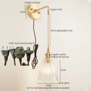 Ljojo Minimalist LED Wall Lamp with Pull Chain Switch