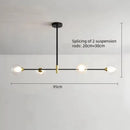 Glass Chandelier Pendant Lamps for Living Room Dining Table by Ljojo