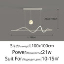 Ljojo LED Pendant Lights Modern Chandelier for Bar Table Kitchen Living Room Home Decor