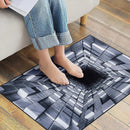 Ljojo 3D Optical Illusion Entrance Carpet: Trippy Living Room Rug for Hallway, Bedroom, Bathroom