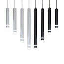 LED Pendant Light: Nordic Aluminum Tube Chandelier for Living Dining Room Decor by Ljojo