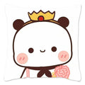 Cute Panda Bears Printed Pillow Case for Sofa Decoration by Ljojo