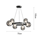 Glass Ball Chandelier Dimmable Modern Home Decor for Living Room by Ljojo
