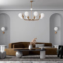 Nordic Glass Led Chandelier for Dining Room Living Room Bedroom Home Decor Lighting - Ljojo