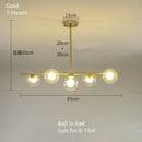 Ljojo Modern White Glass Pendant Chandelier LED Lighting Fixture Home Decor Bedroom Kitchen Island
