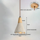Ljojo LED Pendant Lights Modern Style Cement Wood Hanging Lamp