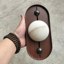 Ljojo Marble Wall Light Coffee Metal, Warm White Sconce for Home Decor