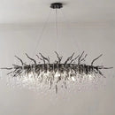 Ljojo Luxury Crystal Chandelier: Modern Tree Branch Design for Bedroom and Living Room Lighting