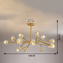 Adjustable Nordic Crystal Chandelier Elegant Lighting Fixture Ideal for Restaurant Living Room by Ljojo
