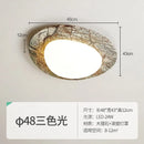 French Pastoral Cream Wind LED Ceiling Light Green Pebble Marble Retro Medieval Lamp by Ljojo