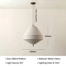 Wabi-sabi LED Pendant Lights Tiered Drum Art Hand Knitted Lamps for Living Room by Ljojo